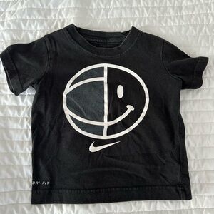 2T 3T Nike basketball black tee shirt logo